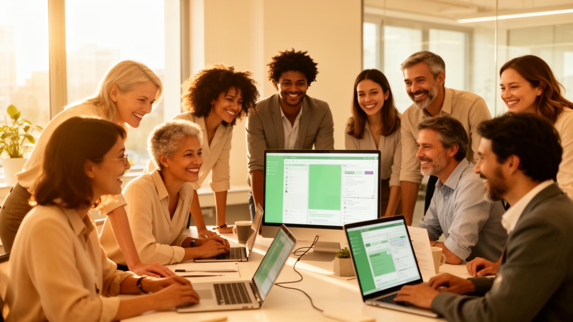 Distributed teams working together across countries